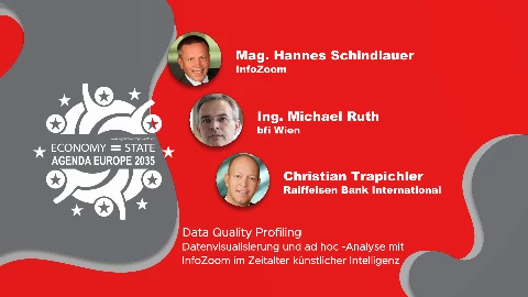 Mag. Hannes Schindlauer (InfoZoom), Ing. Michael Ruth (bfi Wien), Christian Trapichler (Raiffeisen Bank International). Mag. Hannes Schindlauer (InfoZoom), Ing. Michael Ruth (bfi Wien), Christian Trapichler (Raiffeisen Bank International).