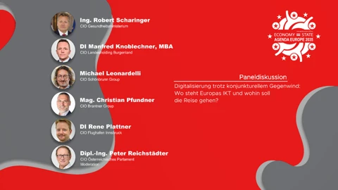 Paneldiskussion: Digitalisierung trotz konjunkturellem Gegenwind - Wo steht Europas IKT?