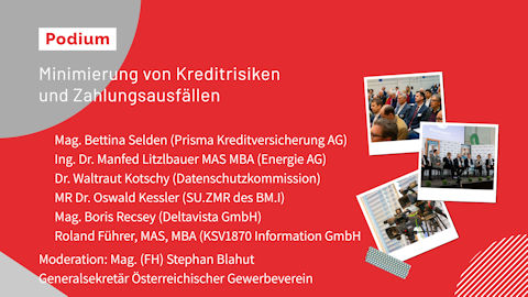 Podiumsdiskussion: Minimierung von Kreditrisiken und Zahlungsausfällen Podiumsdiskussion: Minimierung von Kreditrisiken und Zahlungsausfällen
