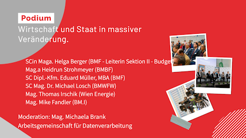 Podiumsdiskussion: Wirtschaft und Staat in massiver Veränderung. Chancen und Risiken für Applikationen und Geschäftsprozesse. Podiumsdiskussion: Wirtschaft und Staat in massiver Veränderung. Chancen und Risiken für Applikationen und Geschäftsprozesse.