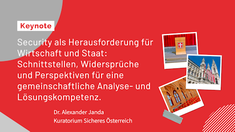 Dr. Alexander Janda (Generalsekretär Kuratorium Sicheres Österreich) Dr. Alexander Janda (Generalsekretär Kuratorium Sicheres Österreich)